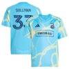 Quinn Sullivan Philadelphia Union adidas Youth 2025 The Voltage Kit Replica Player Jersey - Blue - Front View