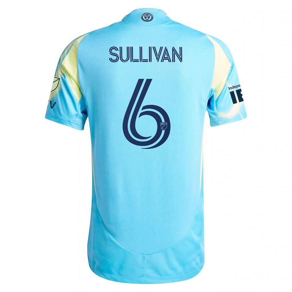 Cavan Sullivan Philadelphia Union adidas 2025 The Voltage Kit Authentic Player Jersey