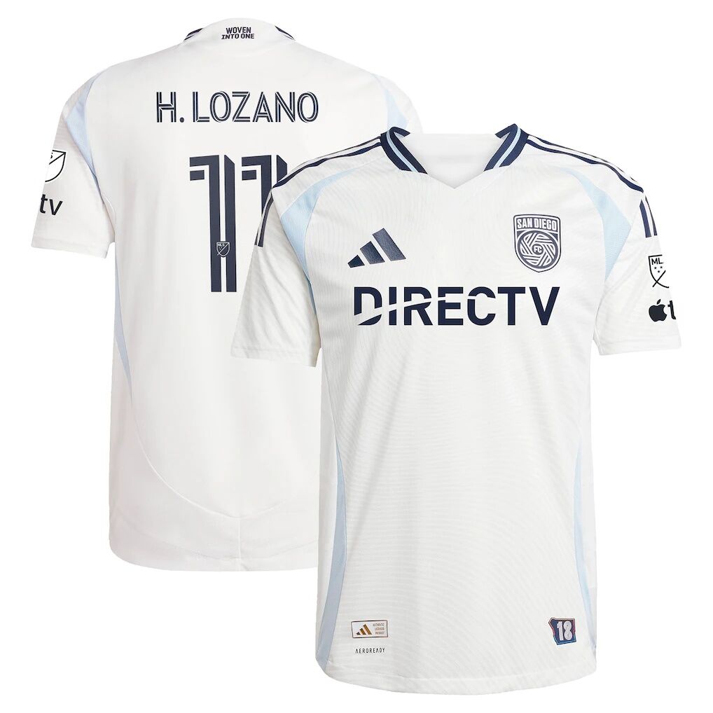 Hirving Lozano San Diego FC adidas 2025 Woven Into One Authentic Player Jersey