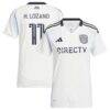 Hirving Lozano adidas Women's 2025 Woven Into One Replica Player Jersey - White - Front View