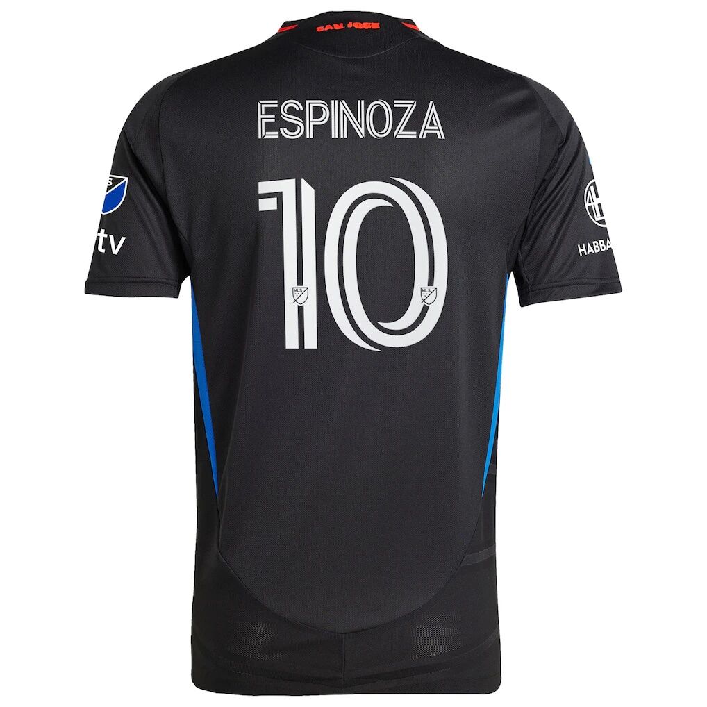 Cristian Espinoza San Jose Earthquakes adidas 2025 Headliner Authentic Player Jersey