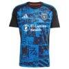 Cristian Espinoza San Jose Earthquakes adidas 2025 Headliner Replica Player Jersey - Black - Side View