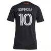 Cristian Espinoza San Jose Earthquakes adidas Women's 2025 Headliner Replica Player Jersey - Black - Detail View