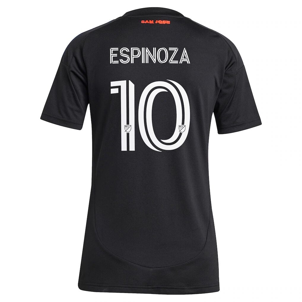 Cristian Espinoza San Jose Earthquakes adidas Women's 2025 Headliner Replica Player Jersey