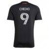 Cristian Arango San Jose Earthquakes adidas 2025 Headliner Replica Player Jersey - Black - Detail View