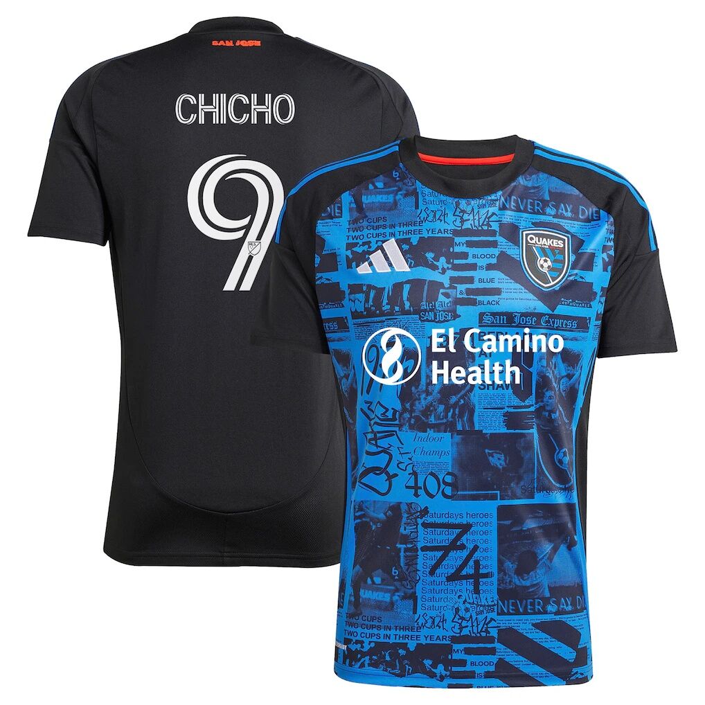Cristian Arango San Jose Earthquakes adidas 2025 Headliner Replica Player Jersey