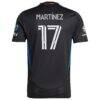 Josef Martinez San Jose Earthquakes adidas 2025 Headliner Authentic Player Jersey - Black - Detail View