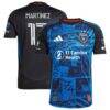 Josef Martinez San Jose Earthquakes adidas 2025 Headliner Authentic Player Jersey - Black - Front View