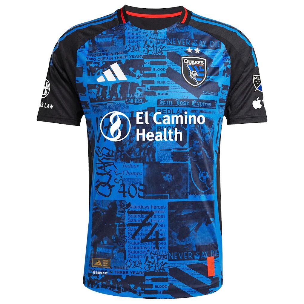 Josef Martinez San Jose Earthquakes adidas 2025 Headliner Authentic Player Jersey
