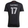 Josef Martinez San Jose Earthquakes adidas 2025 Headliner Replica Player Jersey - Black - Detail View