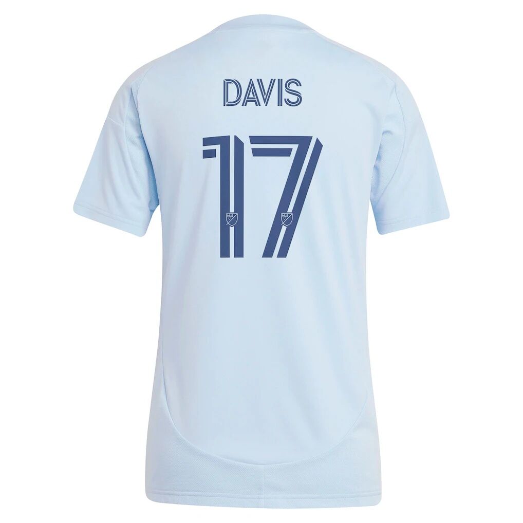 Jake Davis Sporting Kansas City adidas Women's 2025 One KC Replica Player Jersey - Light Blue
