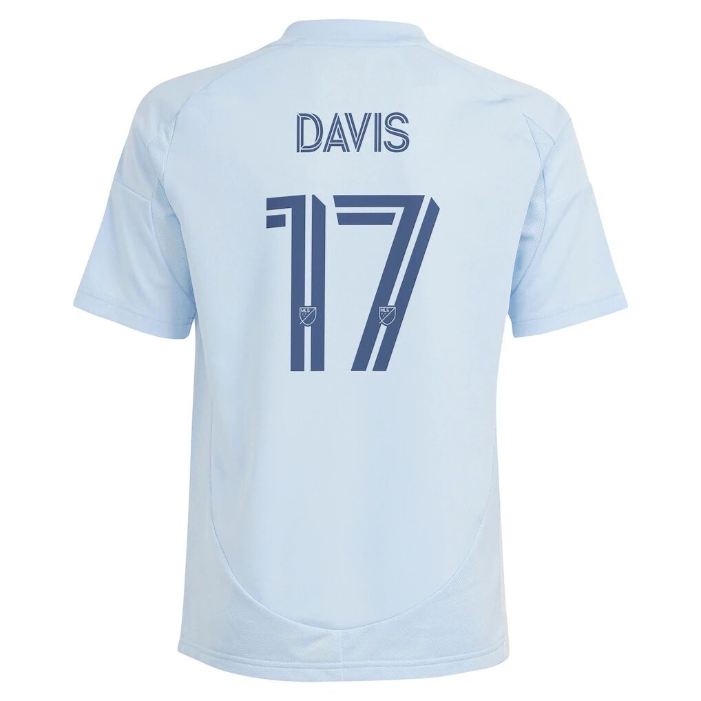 Jake Davis Sporting Kansas City adidas Youth 2025 One KC Replica Player Jersey - Light Blue