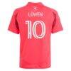 Eduard Löwen St. Louis City SC adidas Youth 2025 Forever CITY Red Replica Player Jersey - Red - Detail View