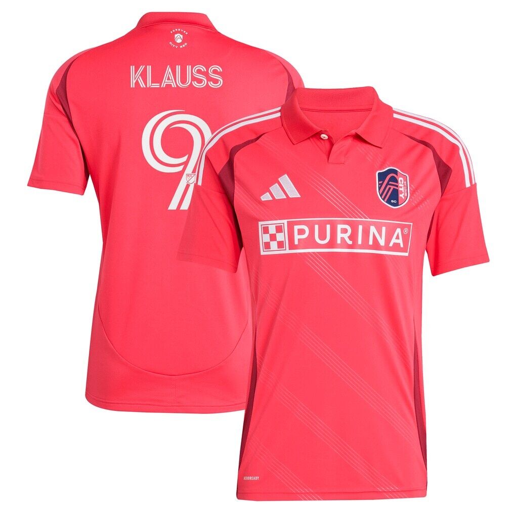João Klauss St. Louis City SC adidas 2025 Forever CITY Red Replica Player Jersey