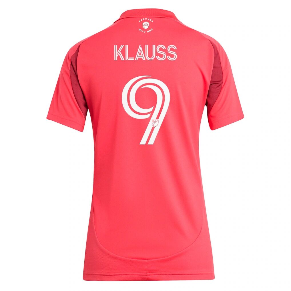 João Klauss St. Louis City SC adidas Women's 2025 Forever CITY Red Replica Player Jersey