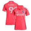 João Klauss St. Louis City SC adidas Women's 2025 Forever CITY Red Replica Player Jersey - Red - Front View