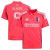João Klauss St. Louis City SC adidas Youth 2025 Forever CITY Red Replica Player Jersey - Red - Front View