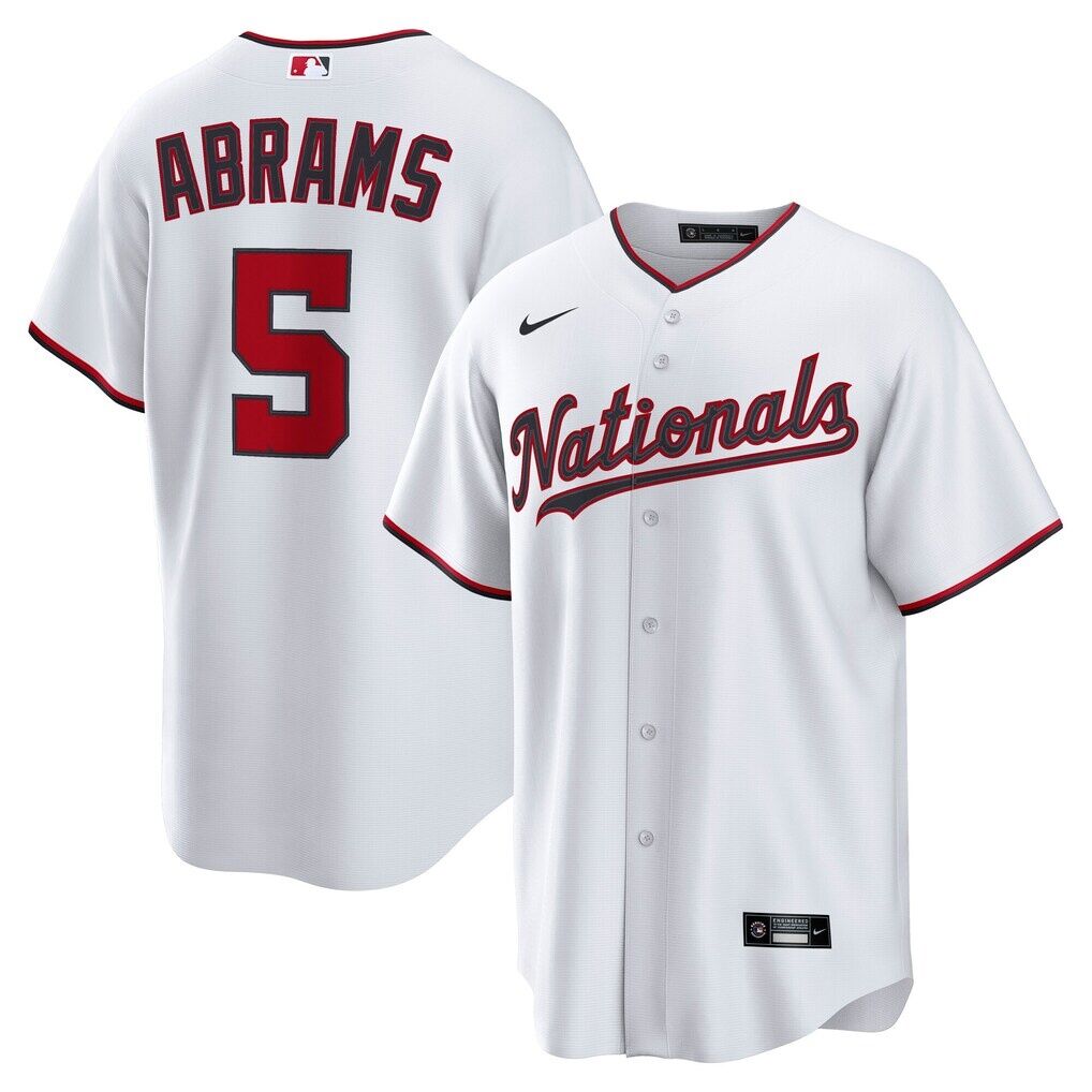 CJ Abrams Washington Nationals Nike Home Replica Jersey