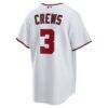 Dylan Crews Washington Nationals Nike Home Replica Jersey - White - Detail View