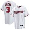Dylan Crews Washington Nationals Nike Home Replica Jersey - White - Front View