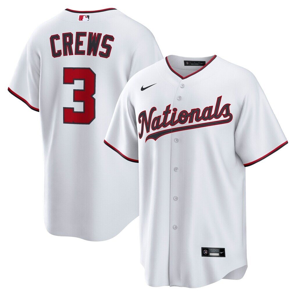 Dylan Crews Washington Nationals Nike Home Replica Jersey
