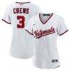 Dylan Crews Washington Nationals Nike Women's Home Replica Jersey - White - Front View