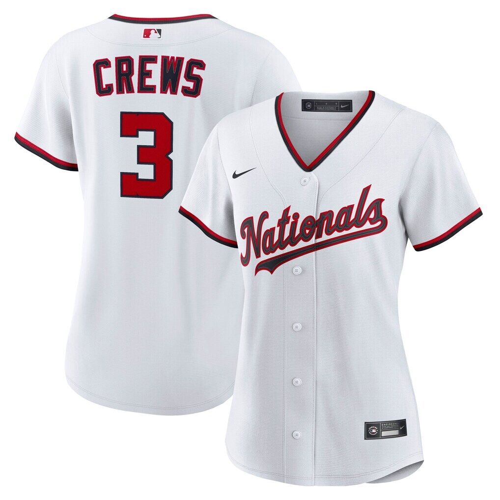 Dylan Crews Washington Nationals Nike Women’s Home Replica Jersey