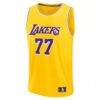 Luka Dončić Los Angeles Lakers Fashion7 Fast Break Replica Player Jersey - Gold - Side View