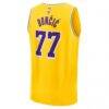 Luka Dončić Los Angeles Lakers Fashion7 Youth Fast Break Replica Player Jersey - Gold - Detail View