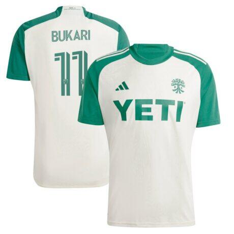 Osman Bukari Austin FC adidas 2024 The Armadillo Kit Replica Player Jersey - Tan - Front View