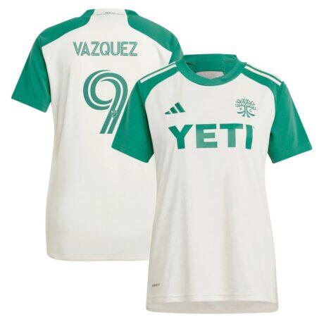 Brandon Vazquez Austin FC adidas Women's 2024 The Armadillo Kit Replica Player Jersey - - Front View