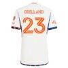 Luca Orellano FC Cincinnati adidas 2024 The Canvas Kit Authentic Player Jersey - White - Detail View