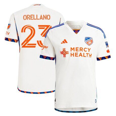 Luca Orellano FC Cincinnati adidas 2024 The Canvas Kit Authentic Player Jersey - White - Front View
