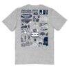 Jackson State Tigers Vive La Fete Women's Impressions Artwork Relaxed Fit T-Shirt - Gray - Detail View