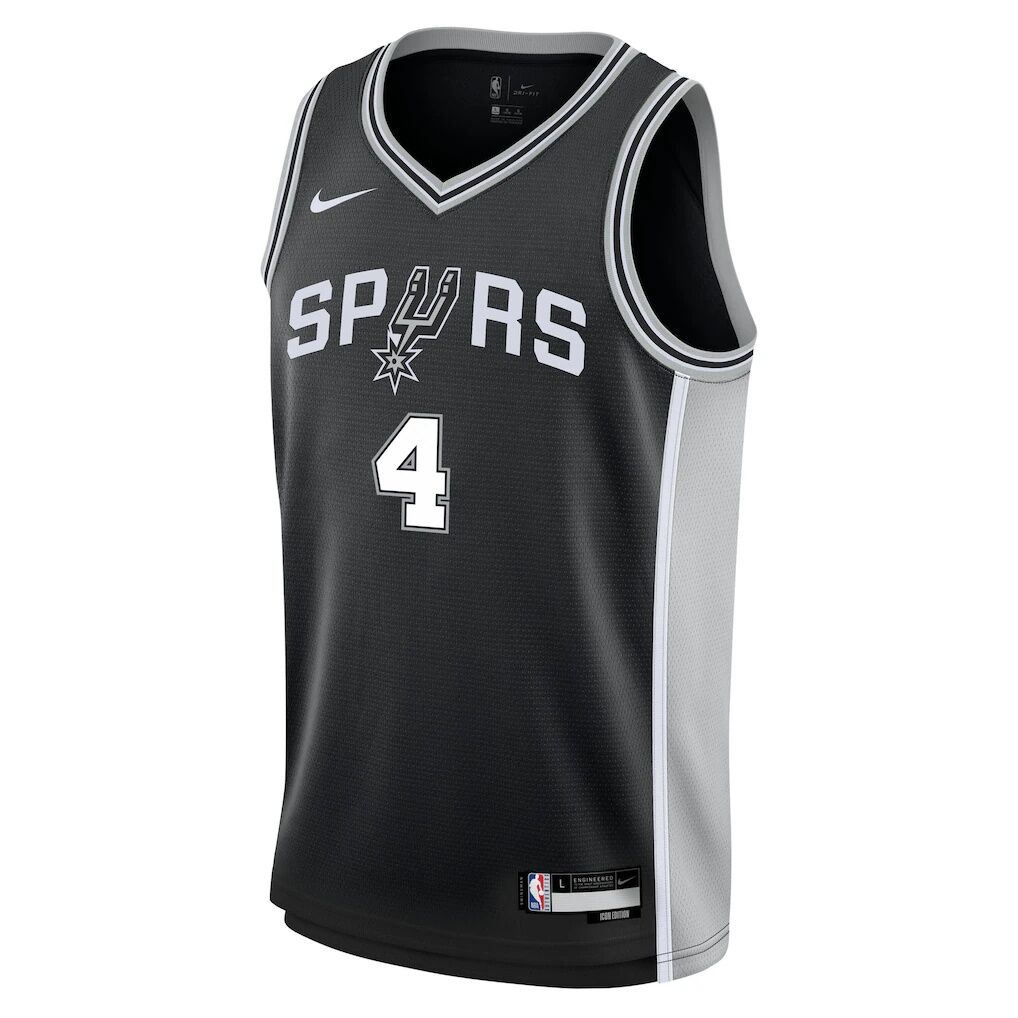 De'Aaron Fox San Antonio Spurs Nike Youth Swingman Jersey - Icon Edition