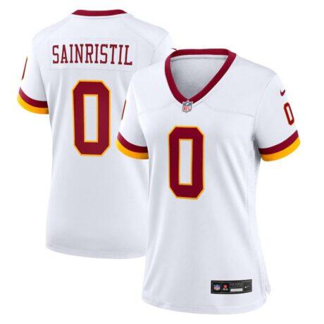 Mike Sainristil Washington Commanders Nike Women's Game Super Bowl Era Jersey - White - Front View