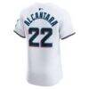 Sandy Alcantara Miami Marlins Nike Home Elite Jersey - White - Detail View