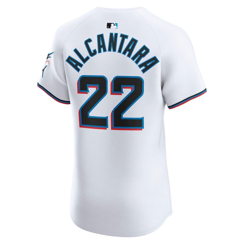 Sandy Alcantara Miami Marlins Nike Home Elite Jersey