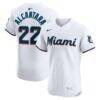 Sandy Alcantara Miami Marlins Nike Home Elite Jersey - White - Front View