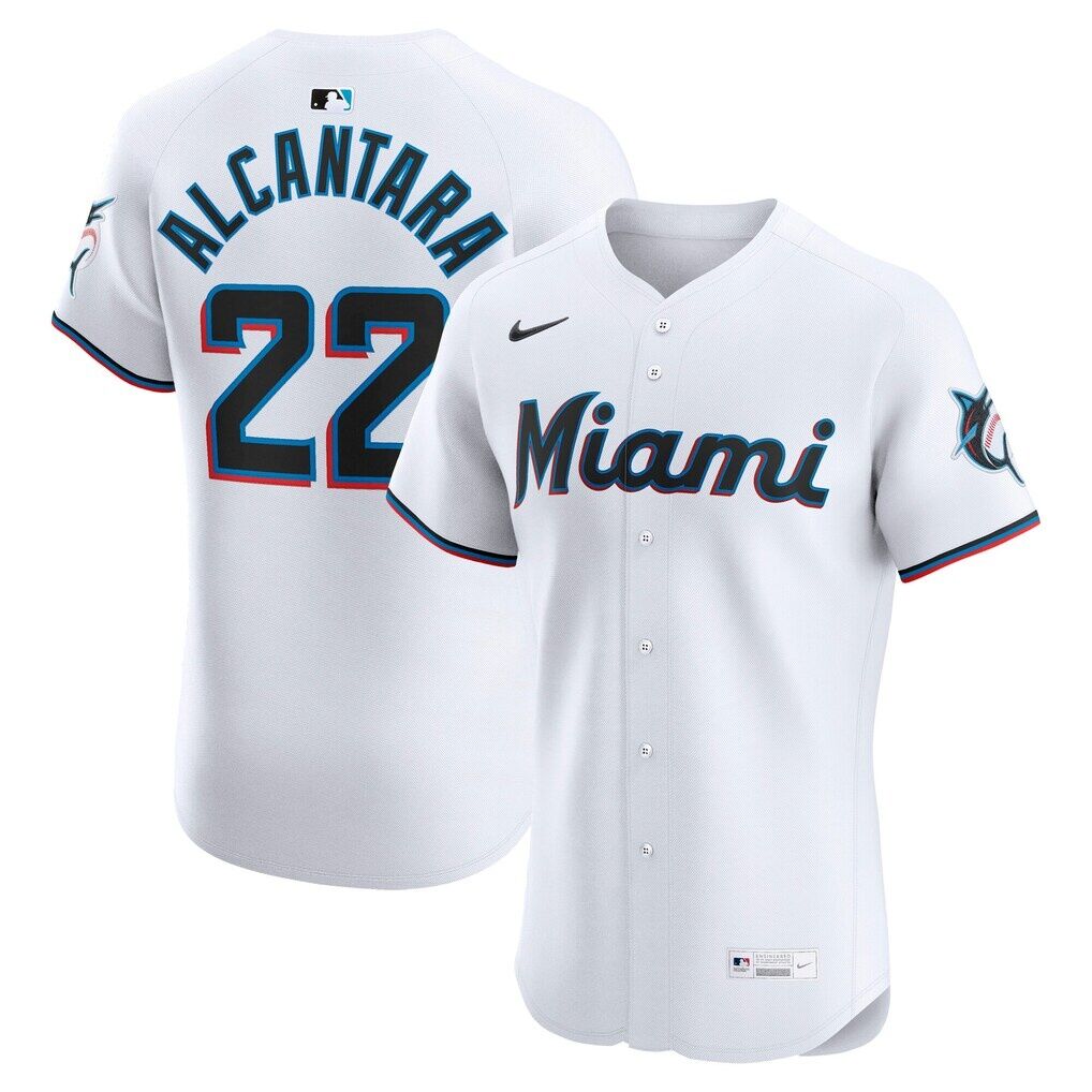 Sandy Alcantara Miami Marlins Nike Home Elite Jersey