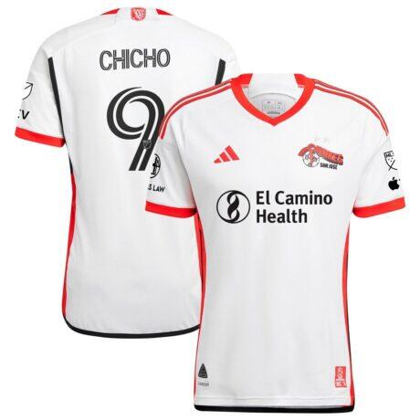 Cristian Arango San Jose Earthquakes adidas 2025 The 50 Kit Authentic Player Jersey - White - Front View