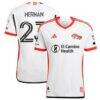 Hernán López San Jose Earthquakes adidas 2025 The 50 Kit Authentic Player Jersey - White - Front View