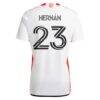Hernán López San Jose Earthquakes adidas 2025 The 50 Kit Replica Player Jersey - White - Detail View
