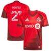 Jonathan Osorio Toronto FC adidas 2025 Club Kit Replica Player Jersey - Red - Front View