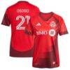 Jonathan Osorio Toronto FC adidas Women's 2025 Club Kit Replica Player Jersey - Red - Front View
