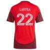 Richie Laryea Toronto FC adidas Women's 2025 Club Kit Replica Player Jersey - Red - Detail View
