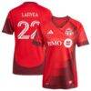 Richie Laryea Toronto FC adidas Women's 2025 Club Kit Replica Player Jersey - Red - Front View