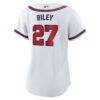 Austin Riley Atlanta Braves Nike Women's Home Replica Jersey - White - Detail View