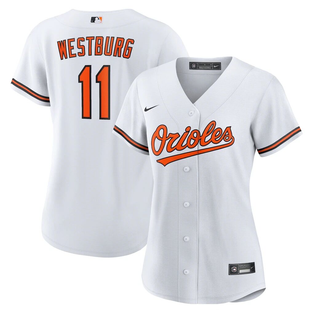 Jordan Westburg Baltimore Orioles Nike Women's Home Replica Jersey