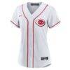 Matt McLain Cincinnati Reds Nike Women's Home Replica Jersey - White - Side View